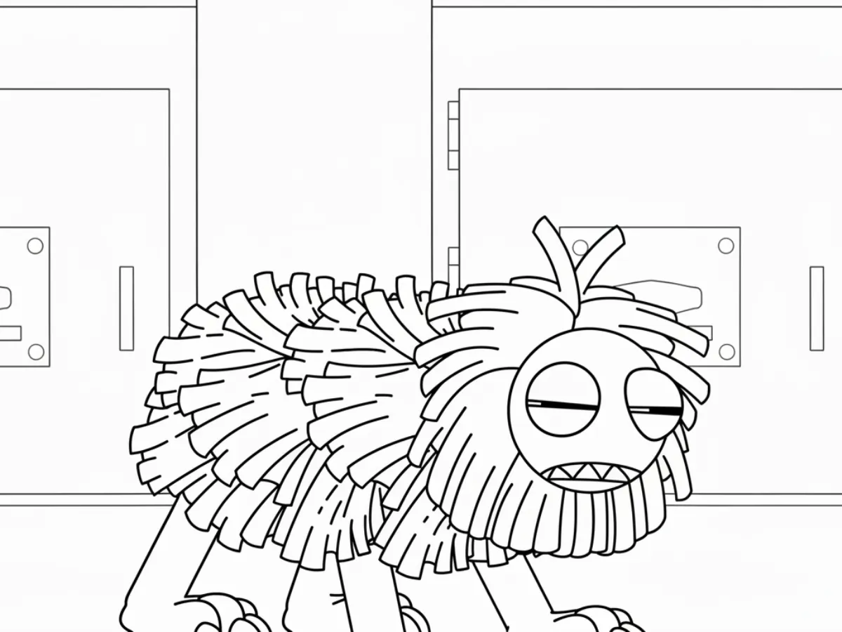 coloriage Yarnaby de pour enfants