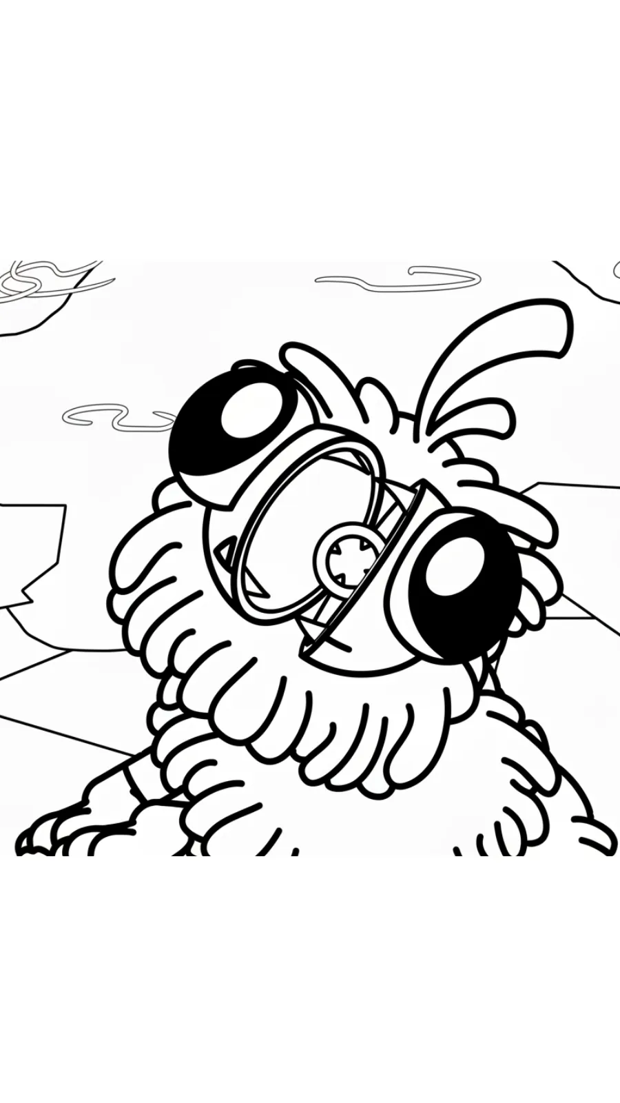 coloriage Yarnaby à imprimer pour enfant de 2 ans