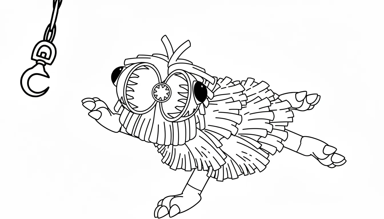 coloriage Yarnaby à imprimer pour enfant de 9 ans