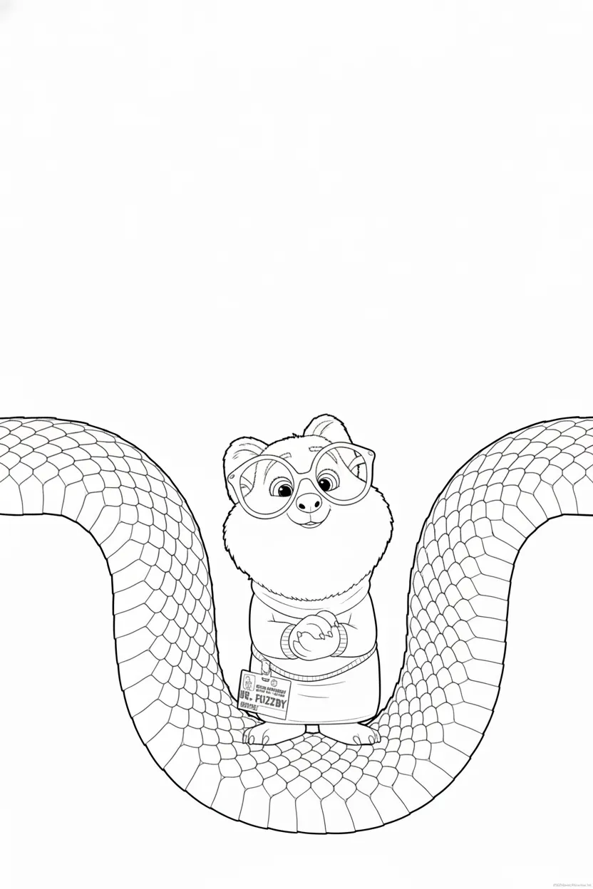 coloriage Zootopie 2 pour enfant de 7 ans