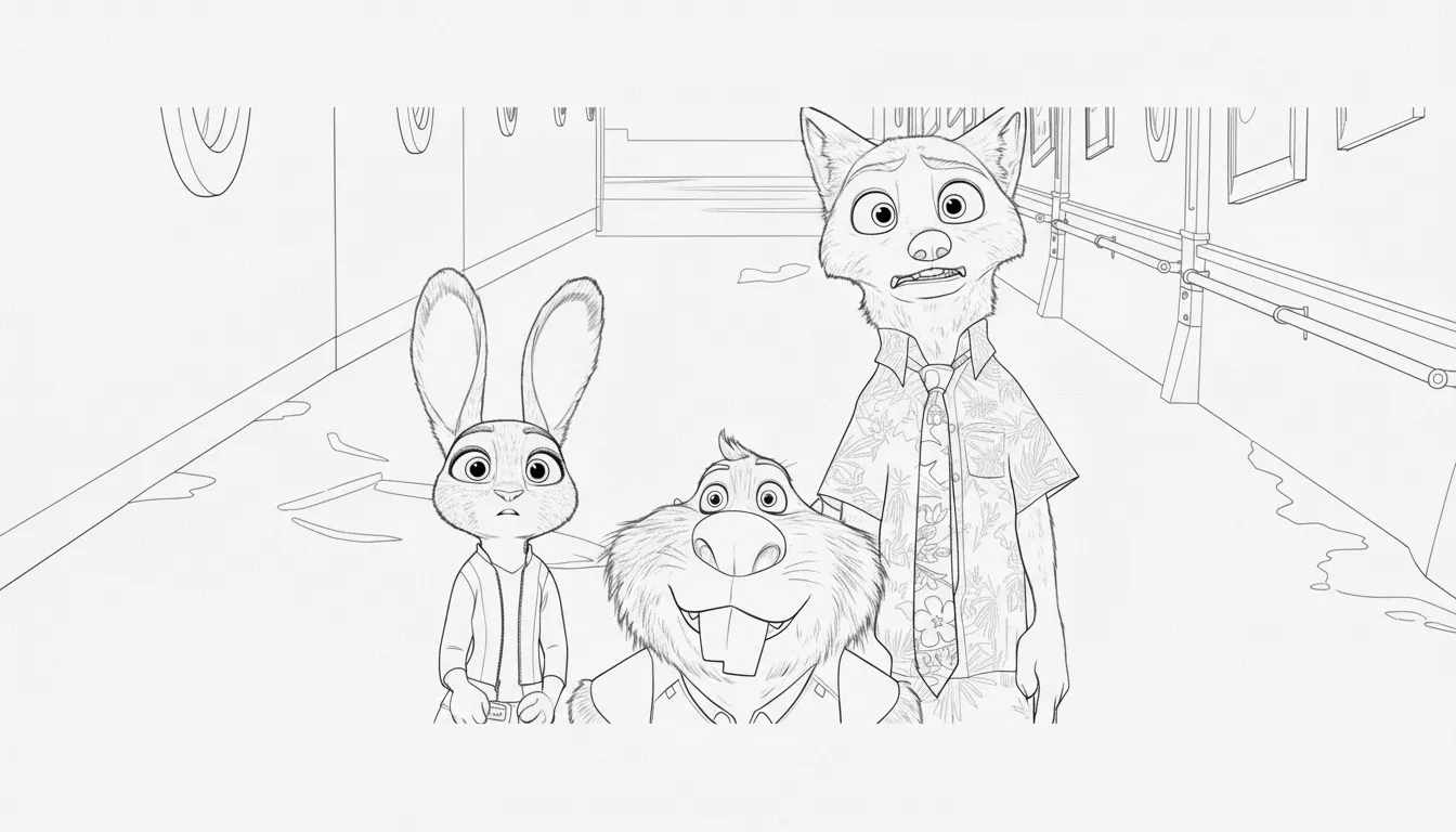 coloriage Zootopie 2 gratuit a imprimer