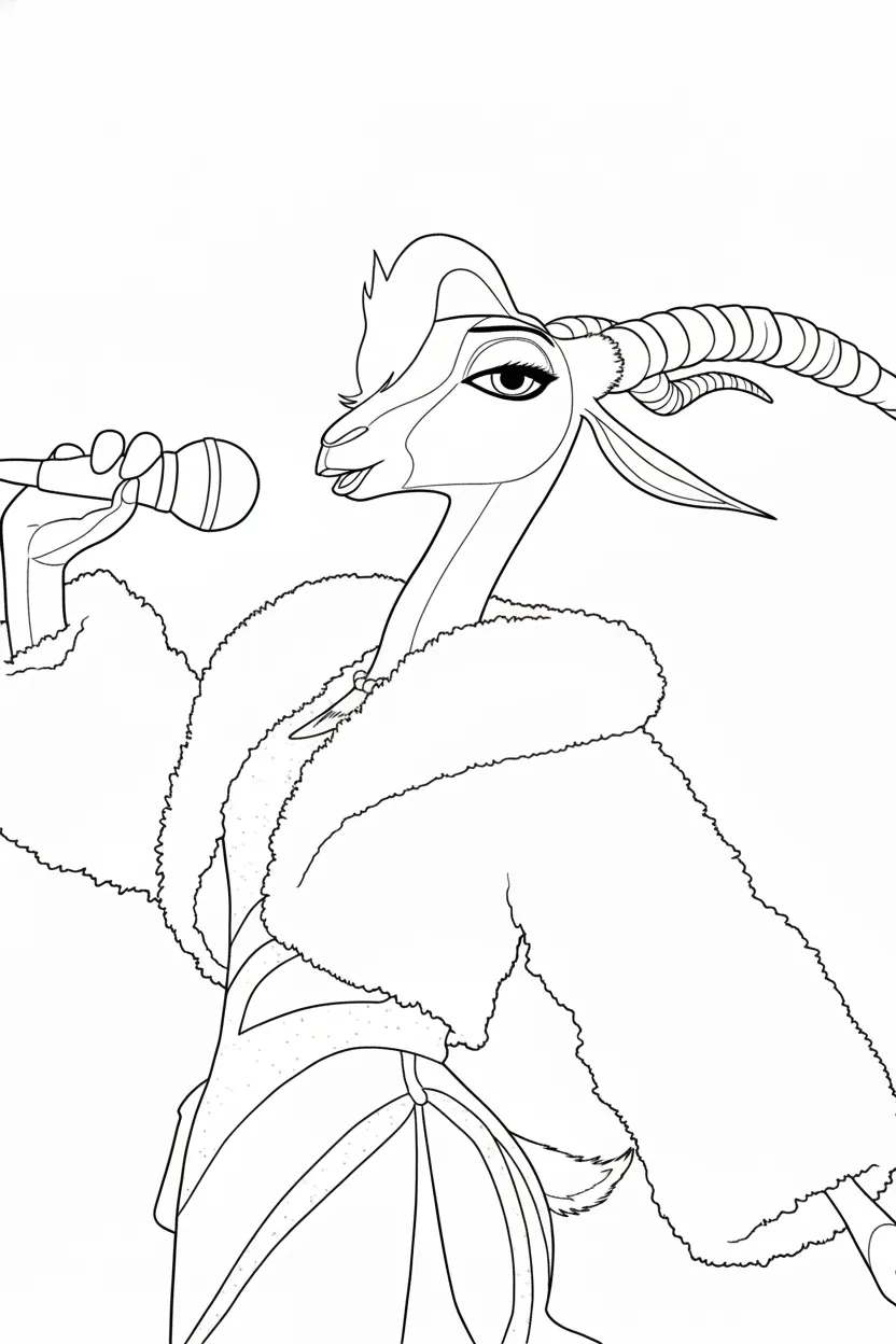 coloriage Zootopie 2 à imprimer pour enfant de 10 ans