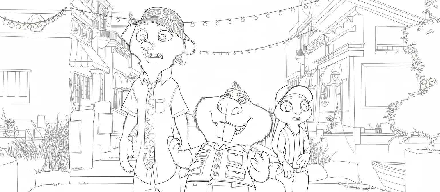 coloriage Zootopie 2 a colorier en ligne