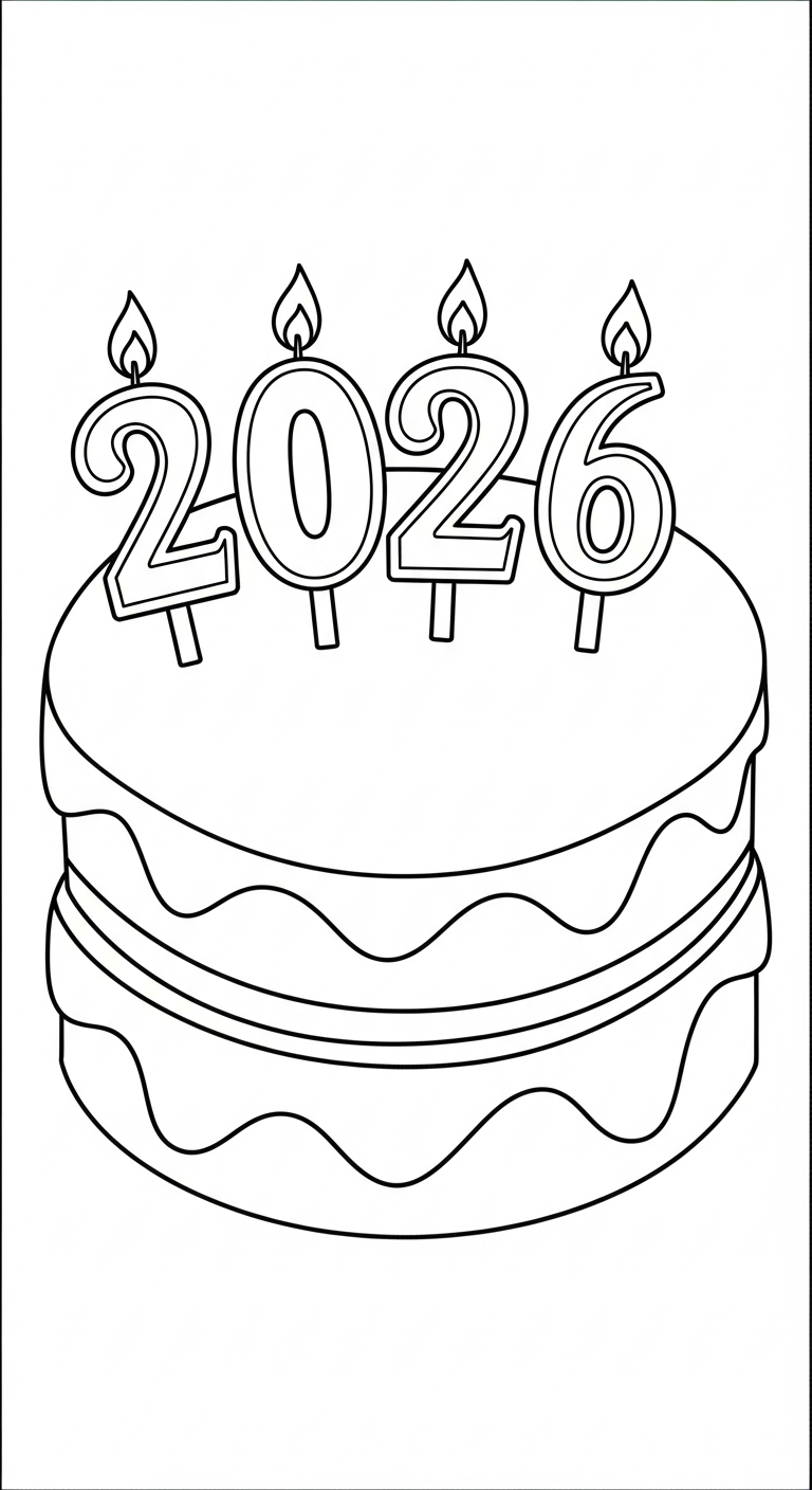 coloriage 2026 gratuit a imprimer