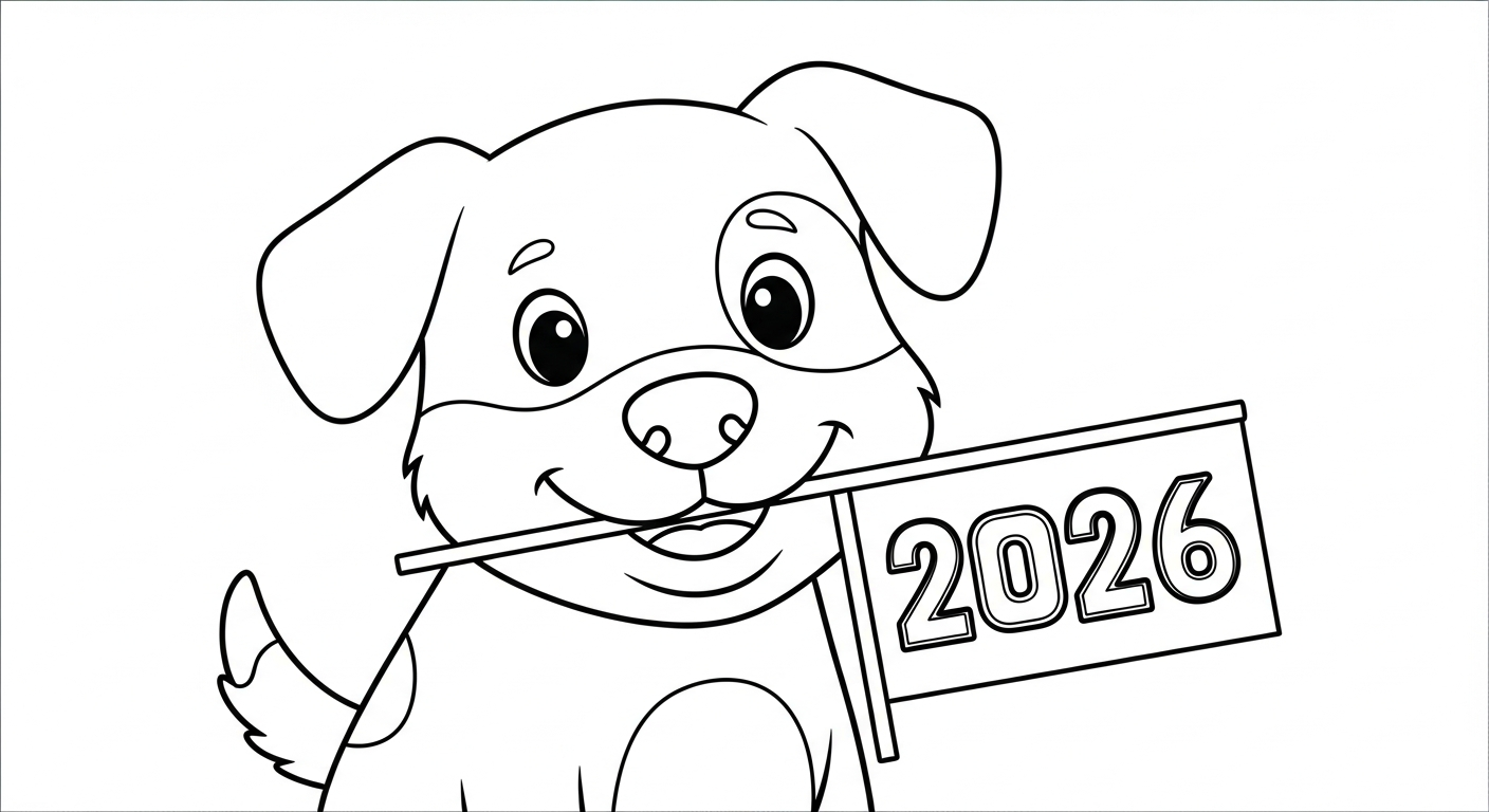 coloriage 2026 a imprimer gratuitement