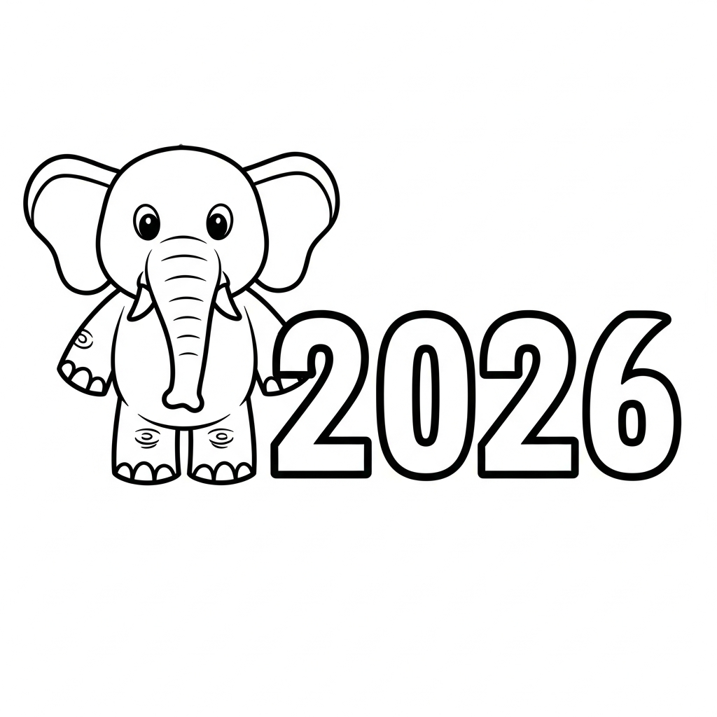 coloriage 2026 gratuit en ligne