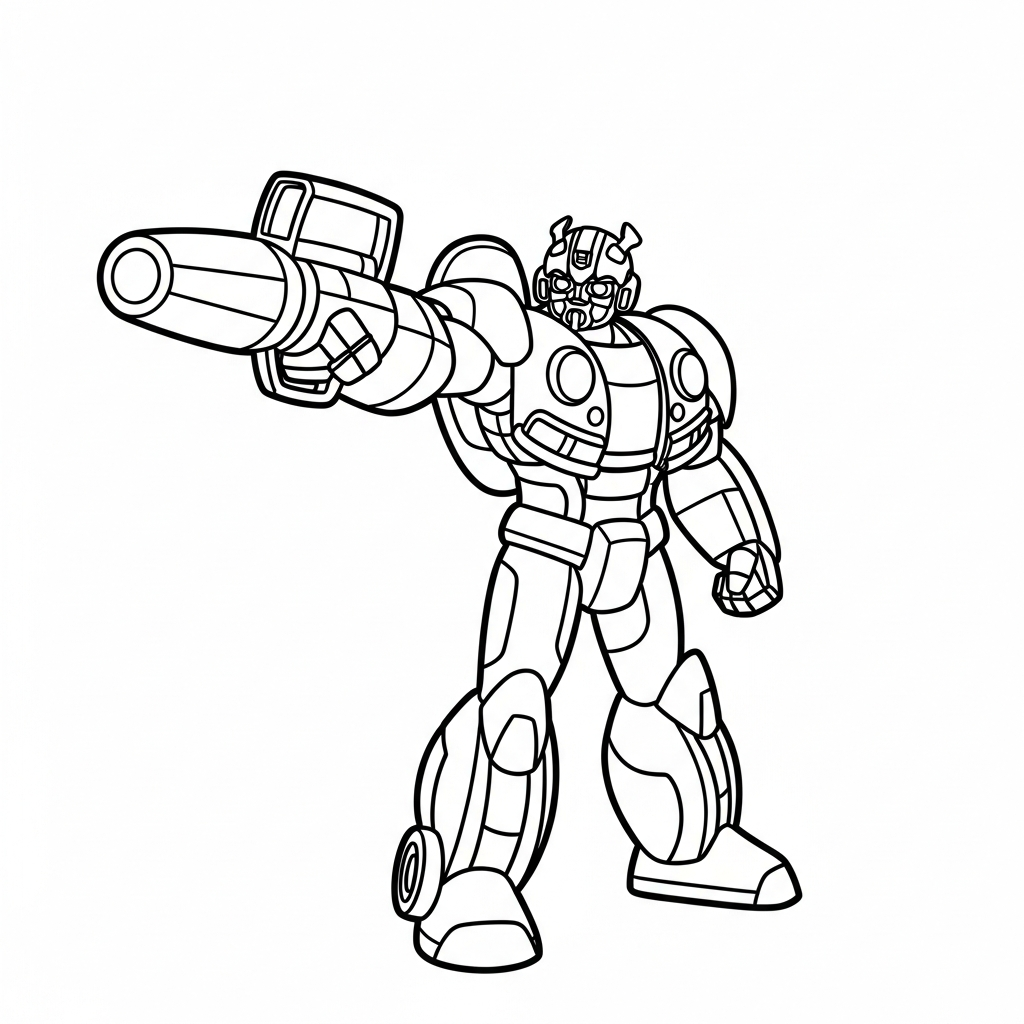 coloriage Bumblebee à imprimer pdf gratuit