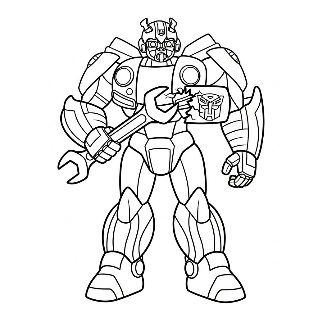 imprimer coloriage Bumblebee pour enfant