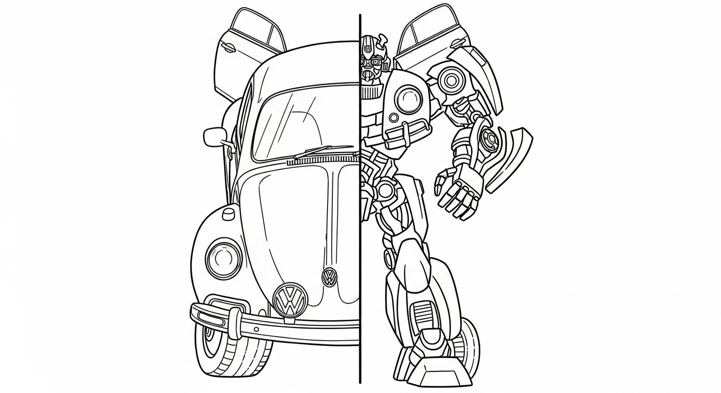 coloriage Bumblebee pour enfants à télécharger