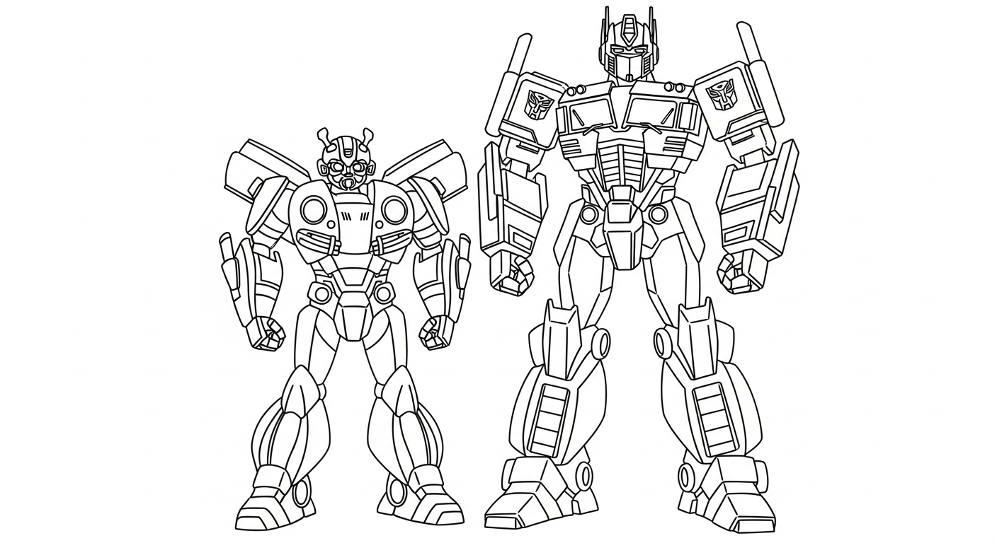 coloriage Bumblebee a colorier en ligne gratuitement