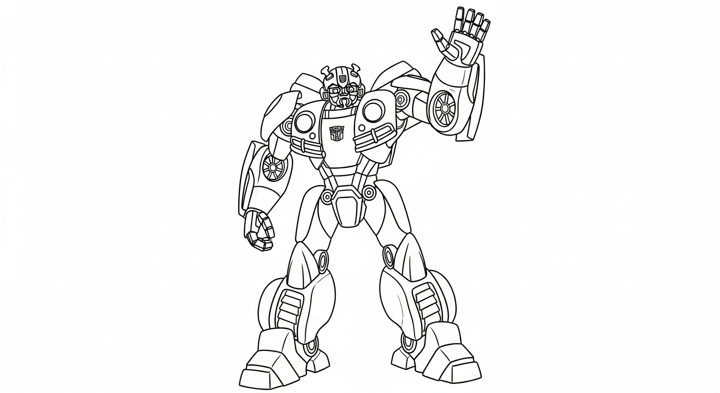 coloriage Bumblebee pour enfant de 7 ans