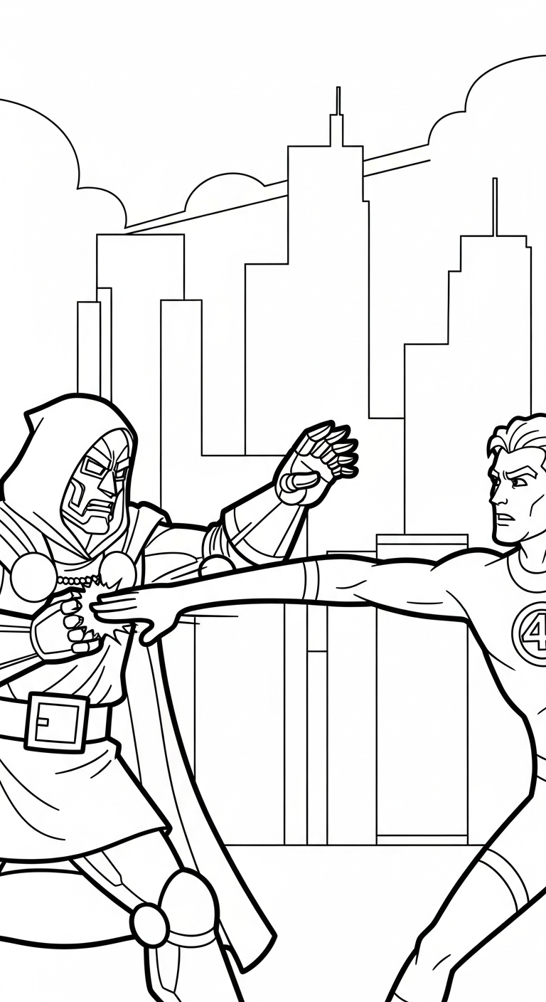 coloriage Dr Doom en ligne