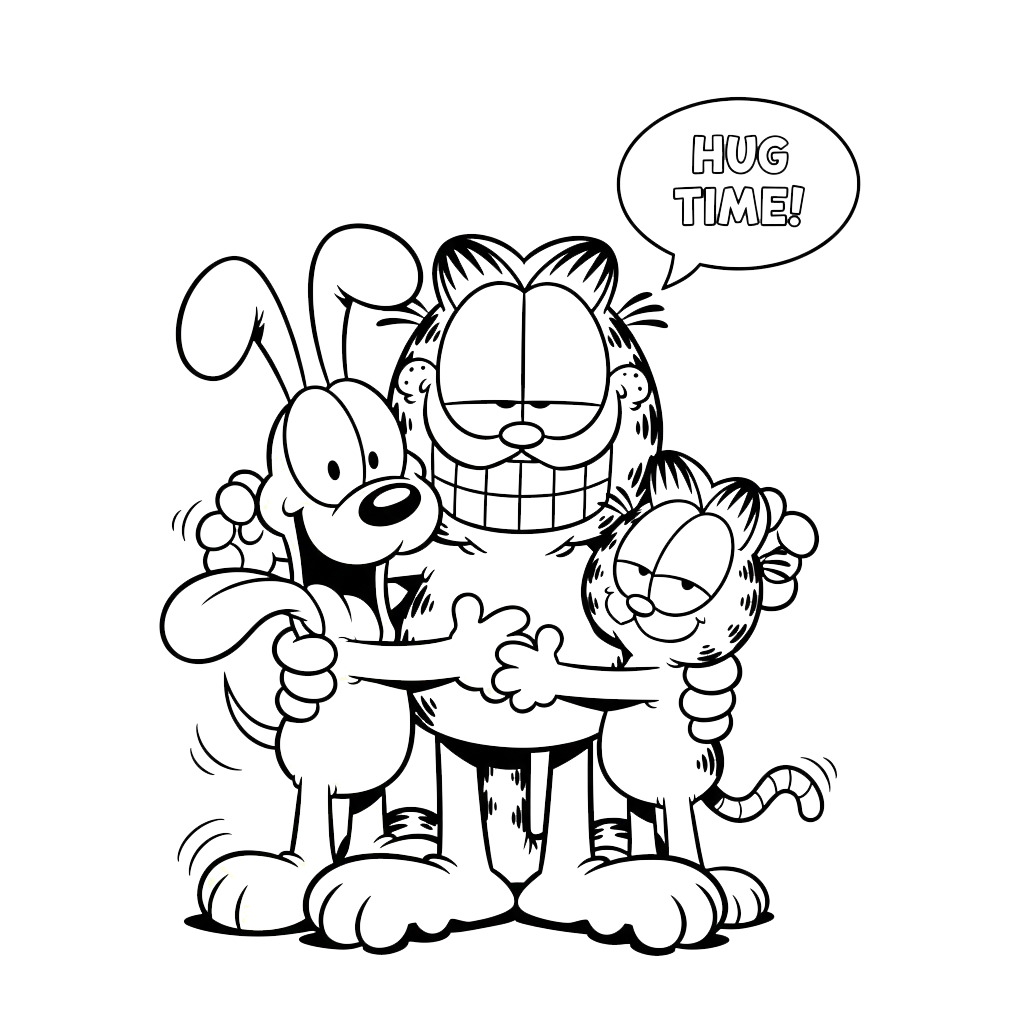 coloriage Garfield updated et dessins