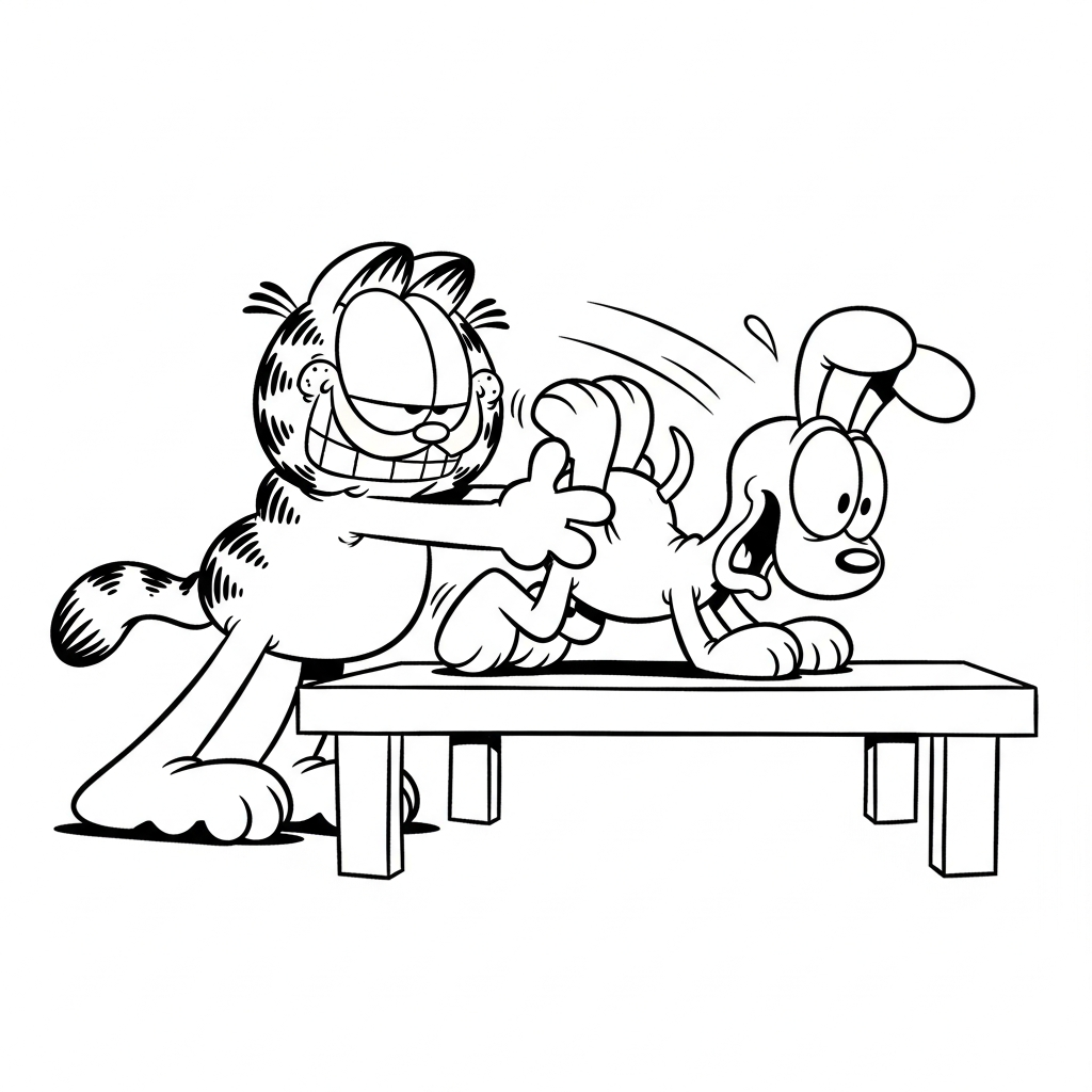 coloriage Garfield updated et dessin a imprimer