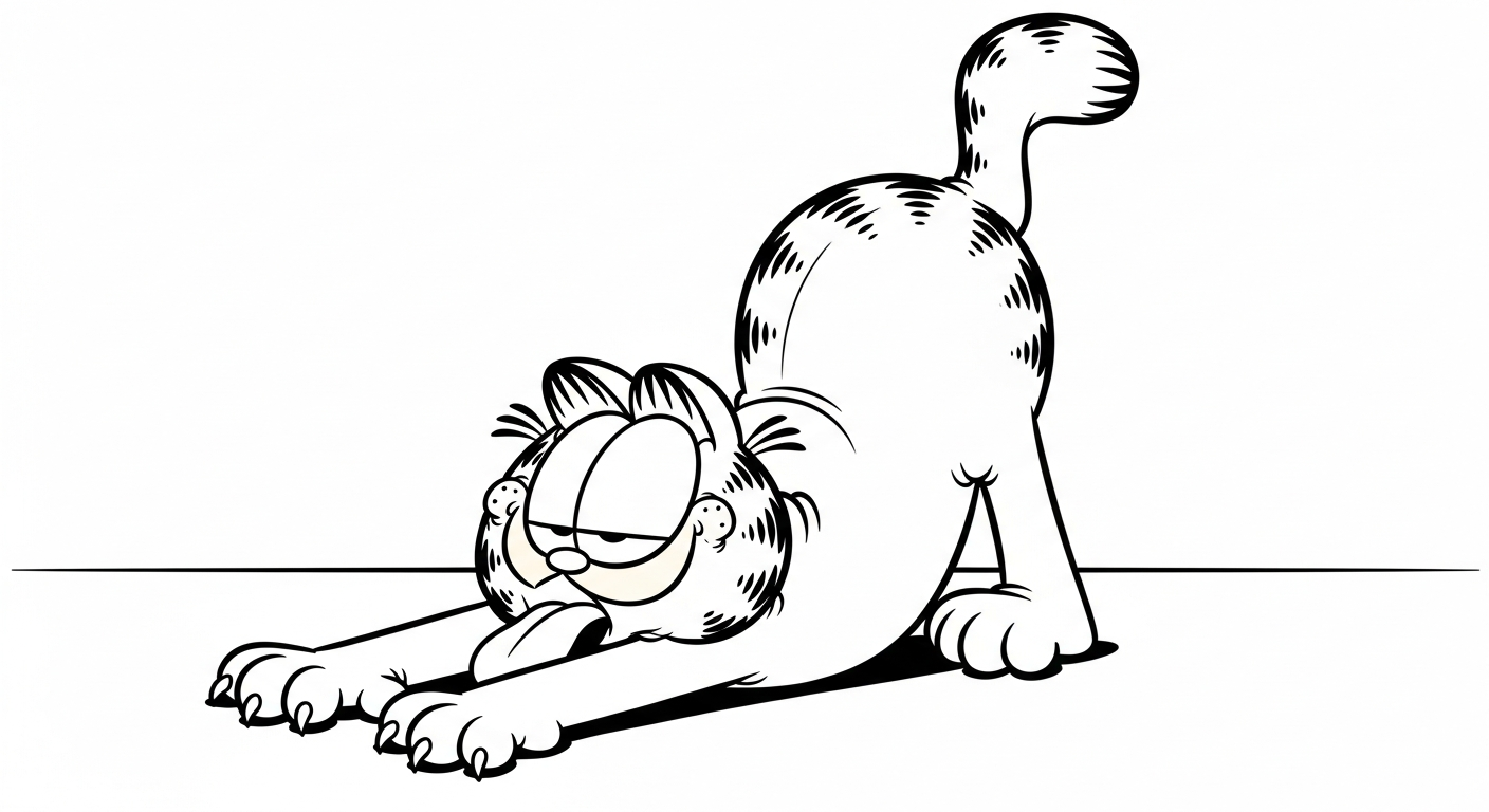 coloriage Garfield updated à imprimer
