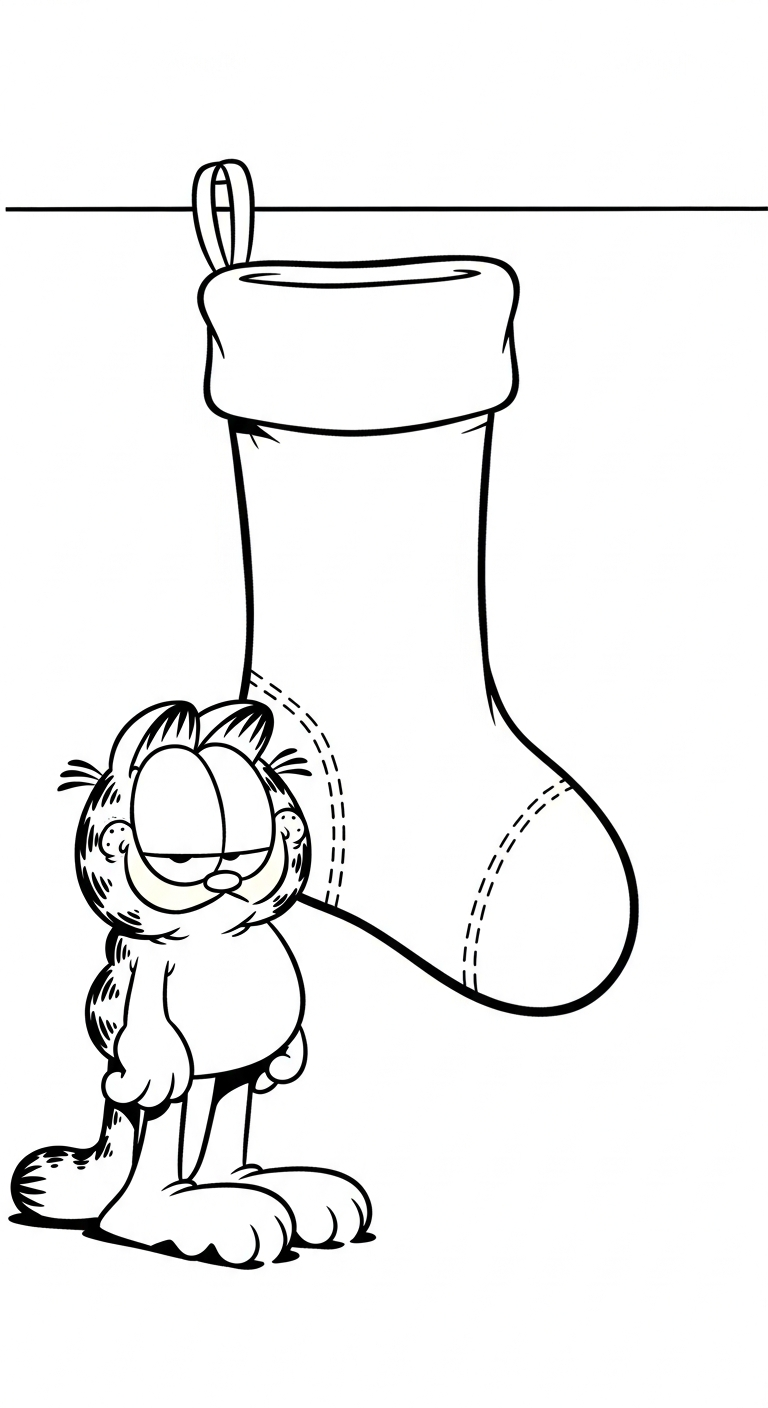coloriage Garfield updated a dessiner et imprimer