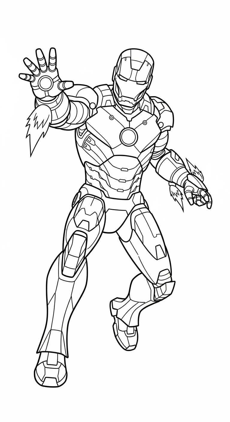 coloriage Iron Man updated et dessins