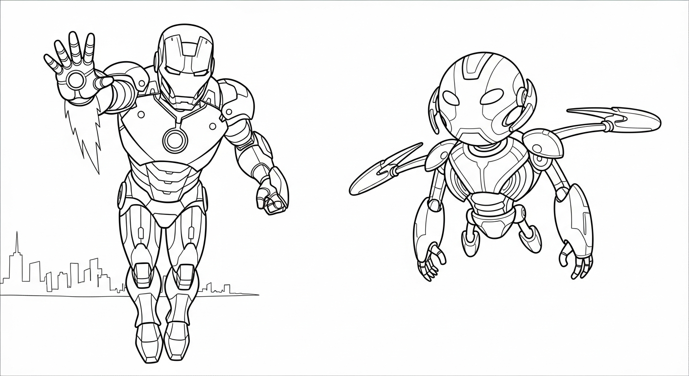 coloriage Iron Man updated gratuit a imprimer