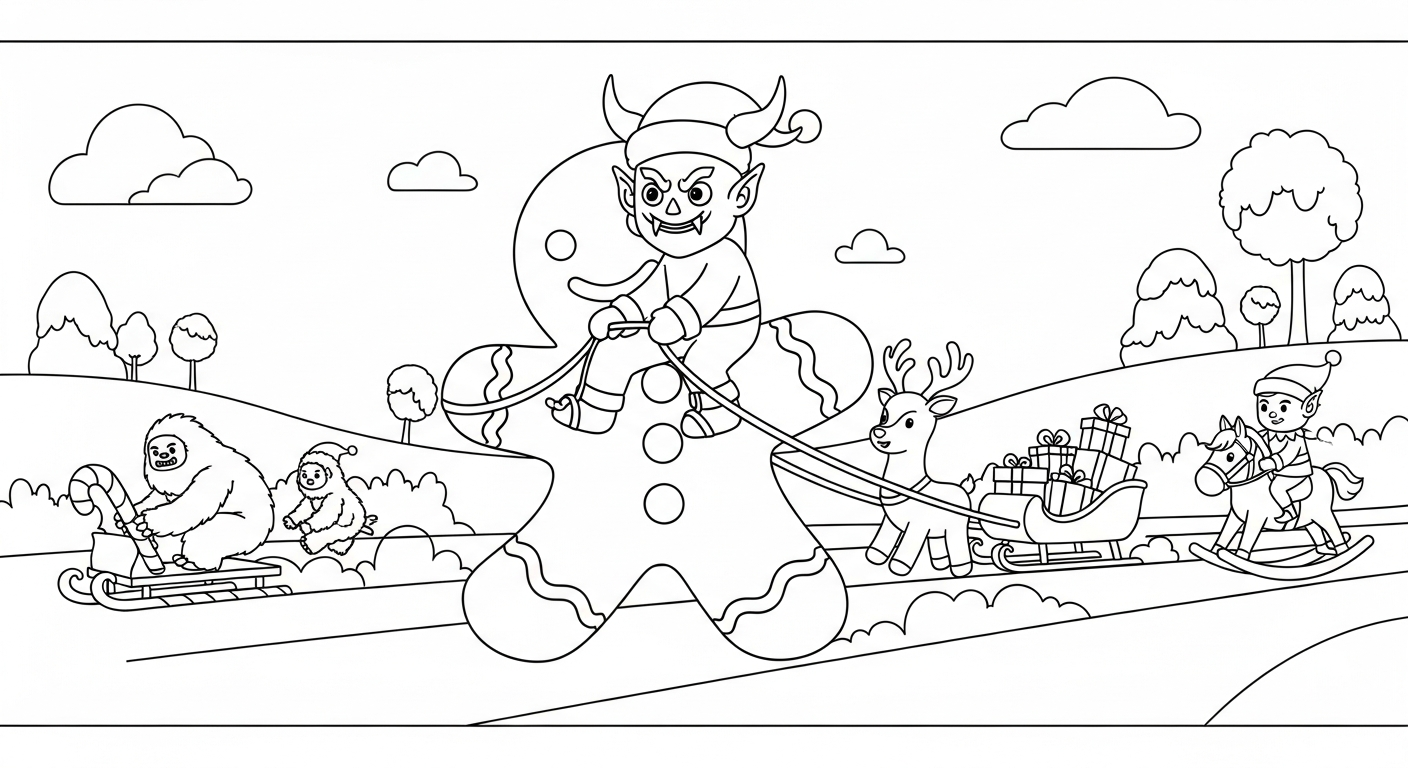 coloriage Krampus updated a telecharger