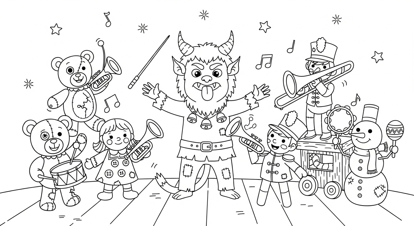 coloriage Krampus updated a imprimer gratuitement