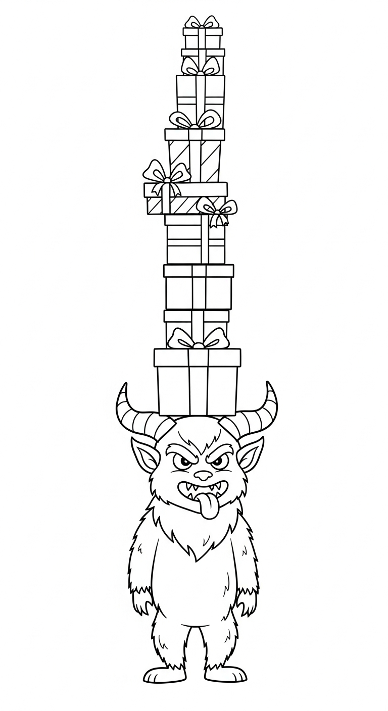 coloriage Krampus updated a imprimer
