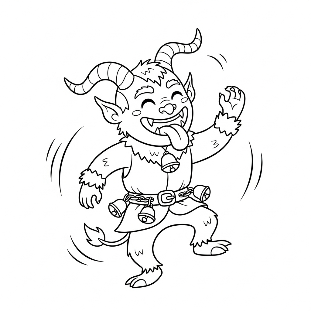 coloriage Krampus updated a dessiner en ligne