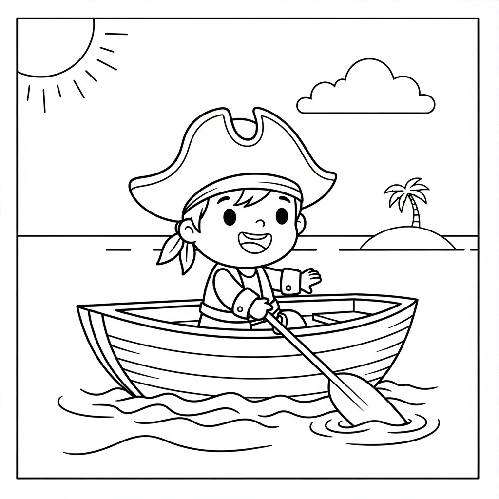 coloriage Pirate updated à imprimer pour enfant de 12 ans