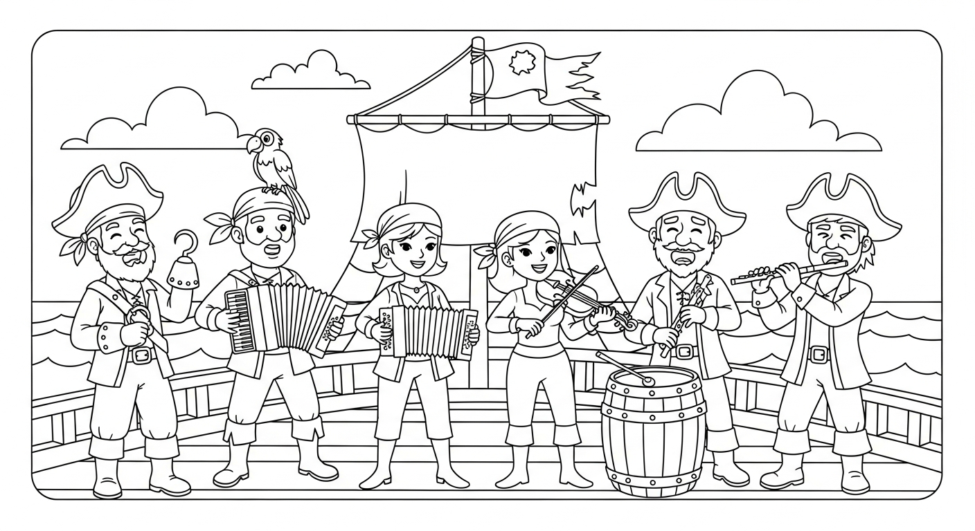coloriage Pirate updated pour primaire