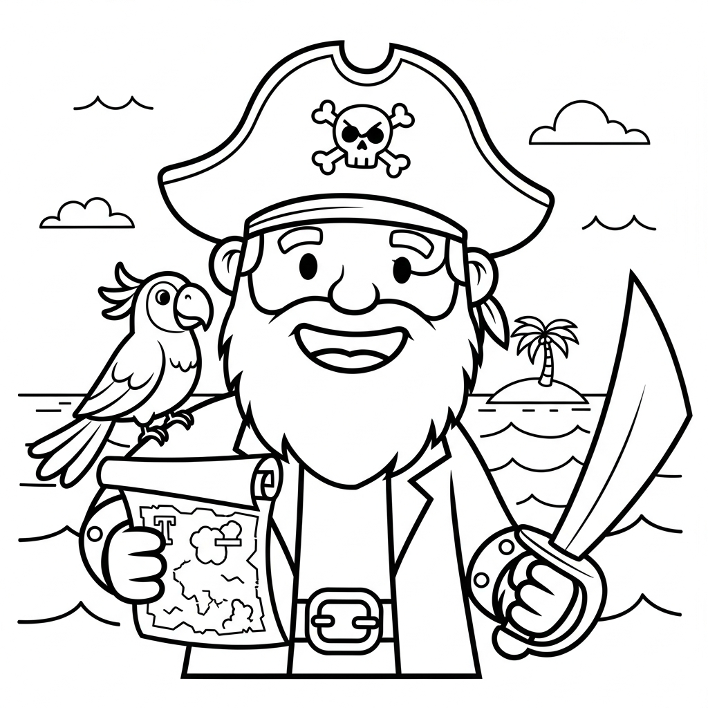 coloriage Pirate updated a imprimer gratuit