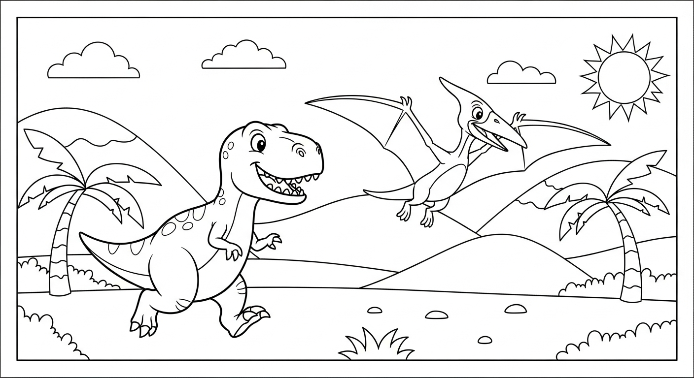coloriage T Rex updated d'enfant a imprimer