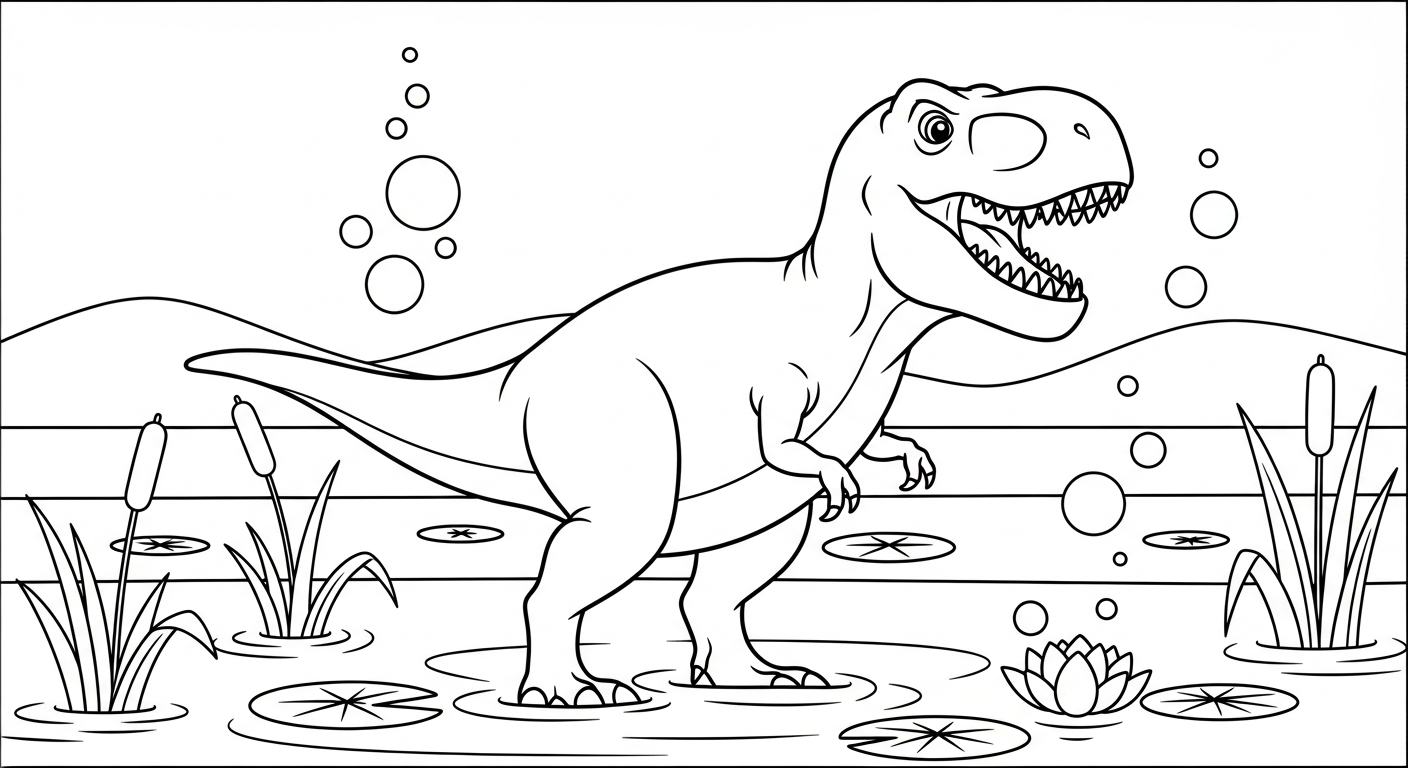 coloriage T Rex updated gratuit 1