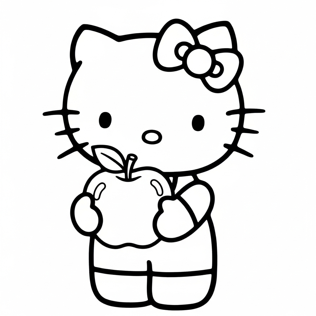 coloriage sanrio updated et découpage à imprimer