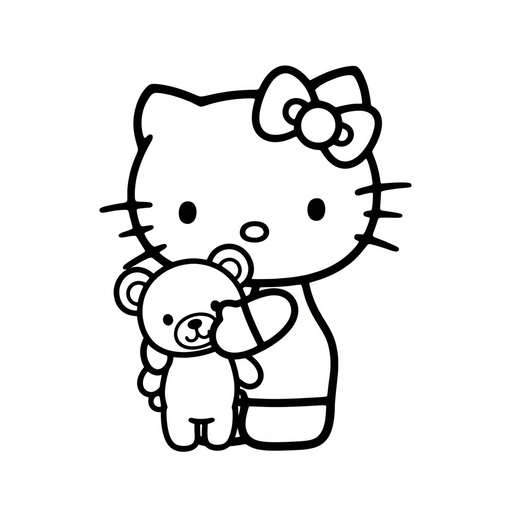 coloriage sanrio updated pour enfant de 7 ans
