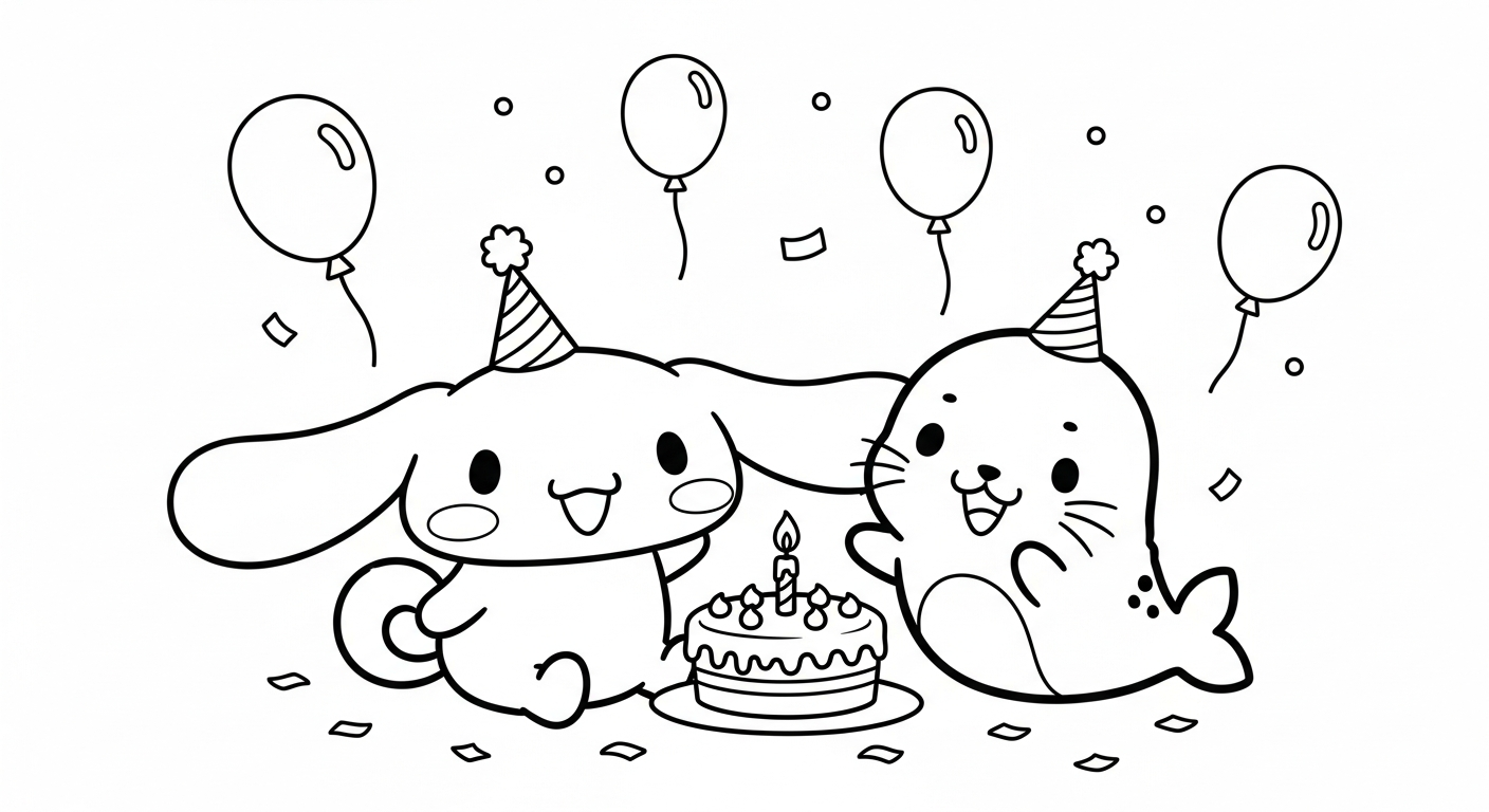 coloriage sanrio updated a imprimer pour enfant de 4 ans