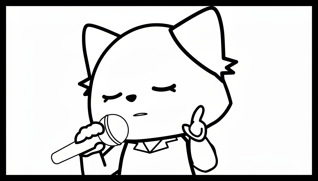 coloriage sanrio updated à imprimer gratuitement pdf