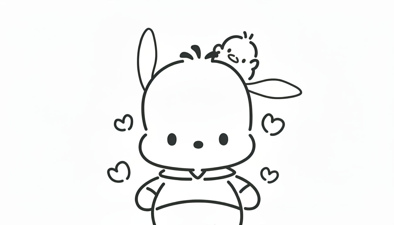 coloriage sanrio updated a imprimer gratuitement