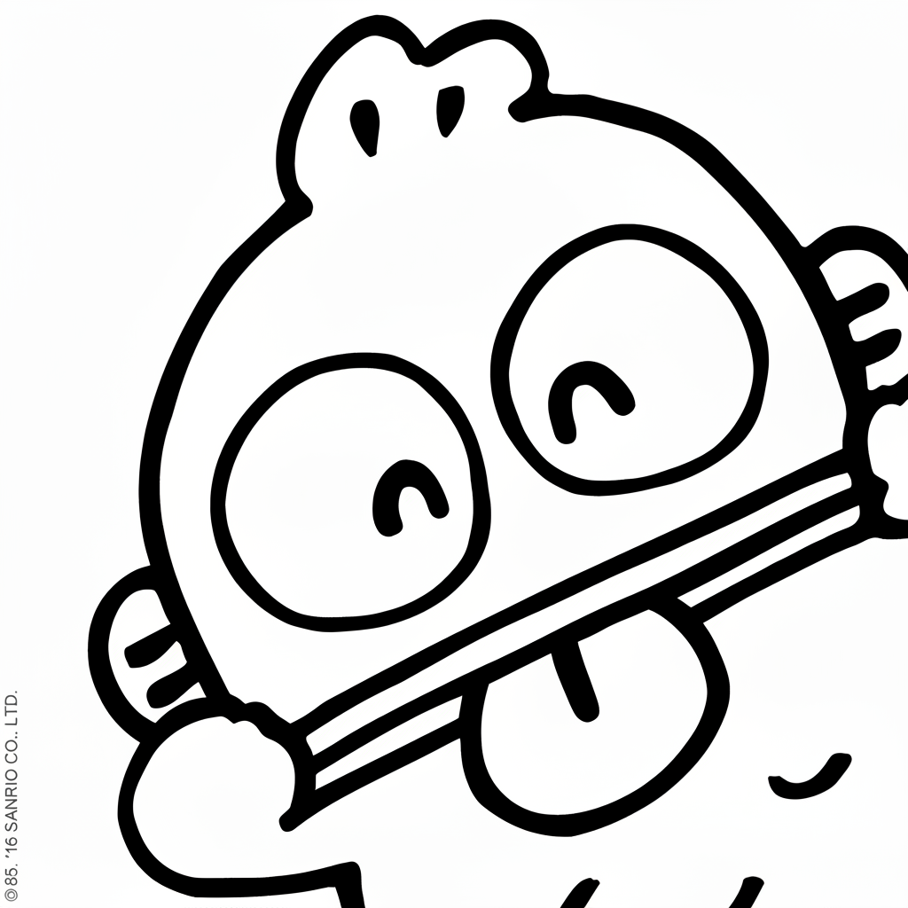 coloriage sanrio updated à imprimer pour enfant de 2 ans