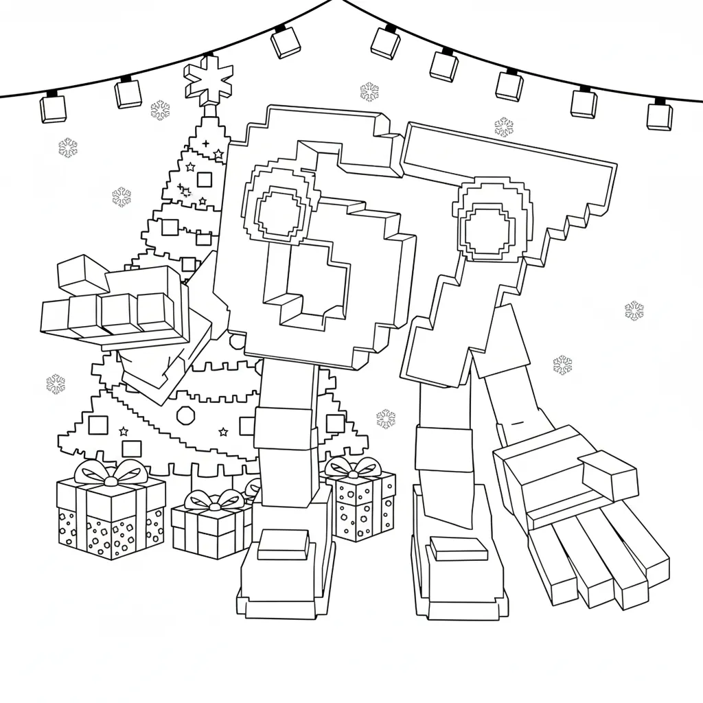 coloriage 67 Noel pour enfants à imprimer