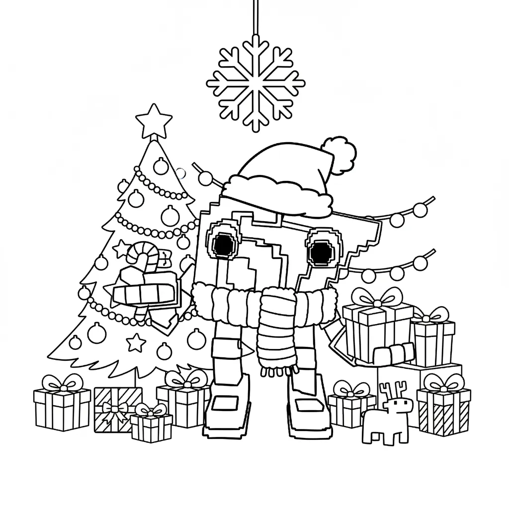 coloriage 67 Noel à imprimer