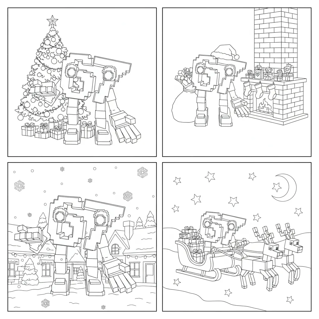 coloriage 67 Noel à imprimer pdf