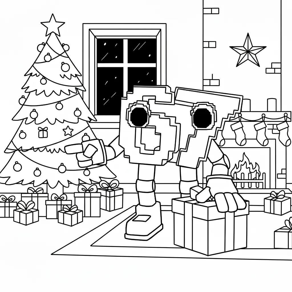 coloriage 67 Noel pour enfant à imprimer