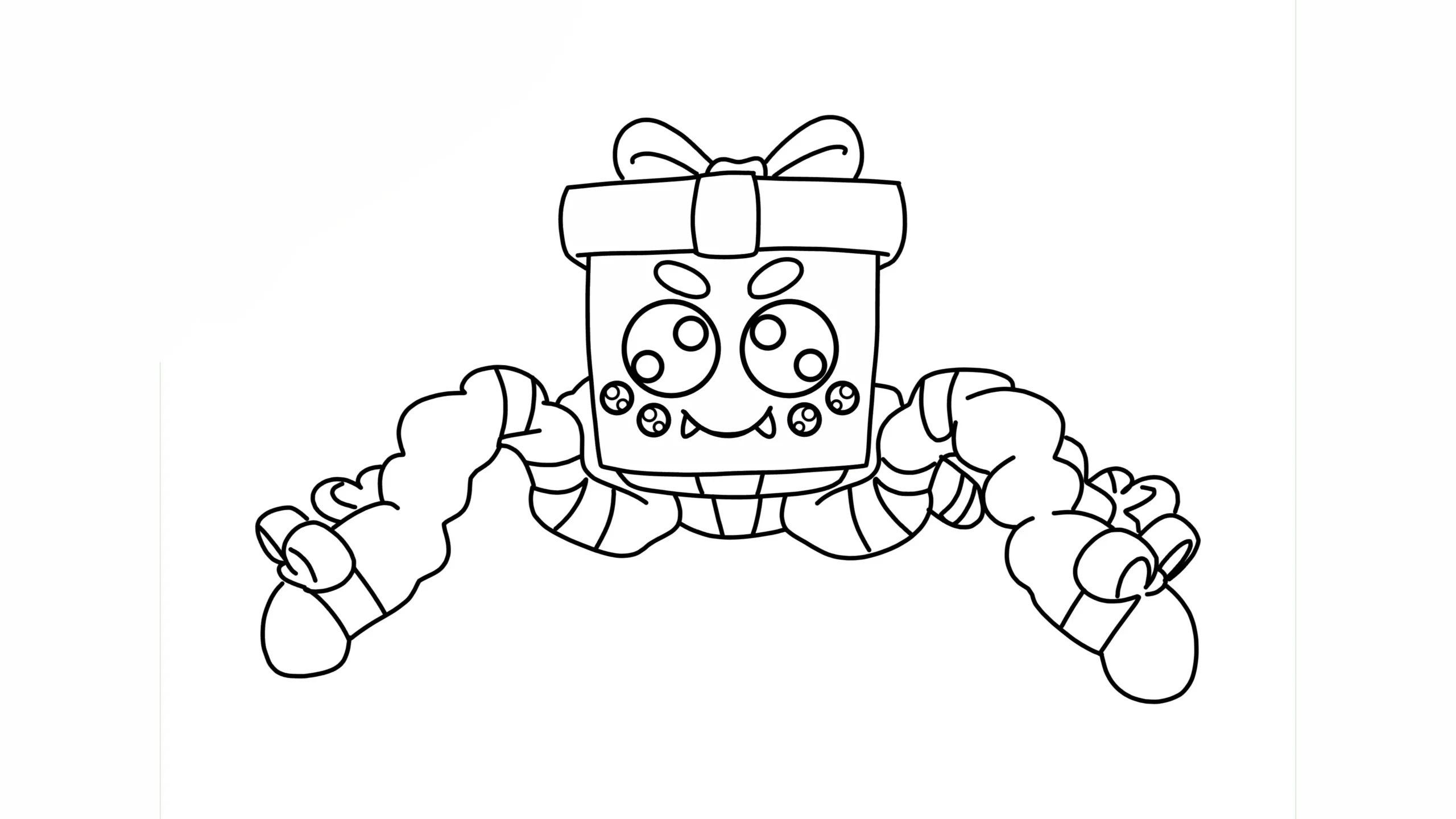 image de coloriage Brainrots Noel pour enfant