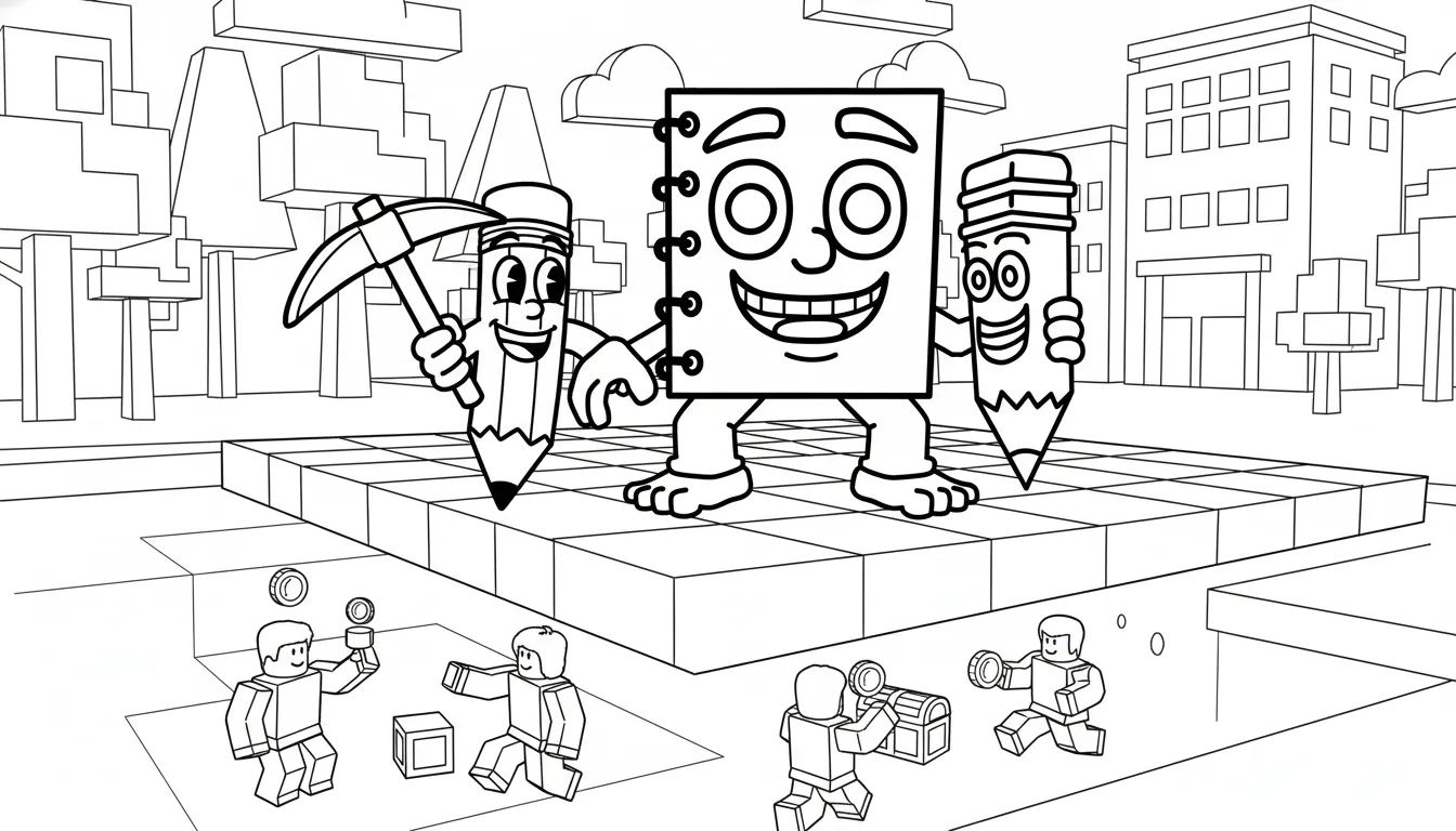 coloriage Cuadramat & Pakrahmatmamat pour enfants a imprimer gratuit 1