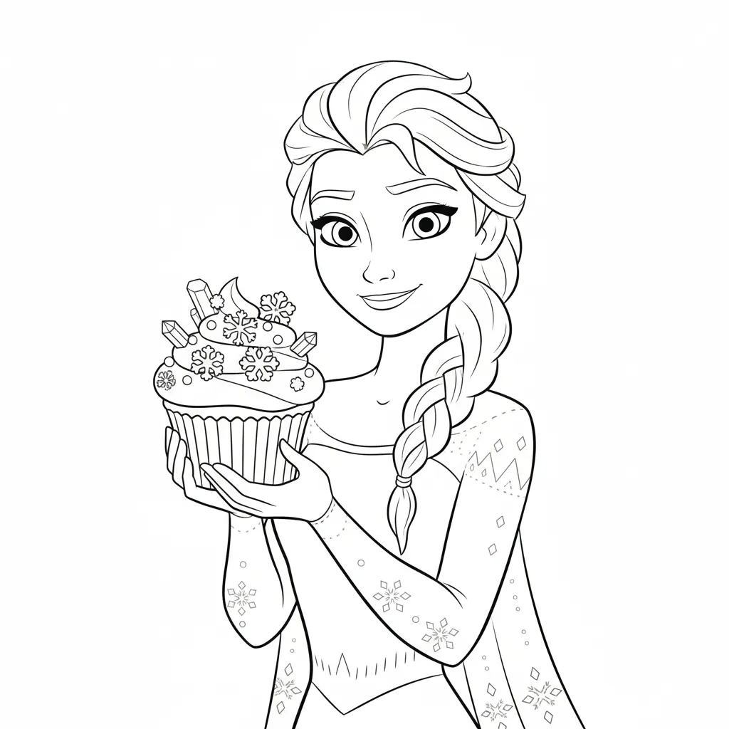 coloriage Dessert pour enfant de 10 ans