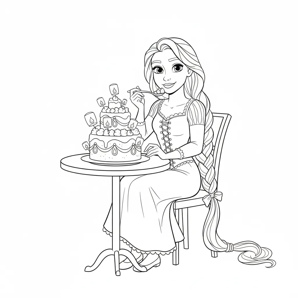coloriage Dessert à imprimer pour enfant de 3 ans