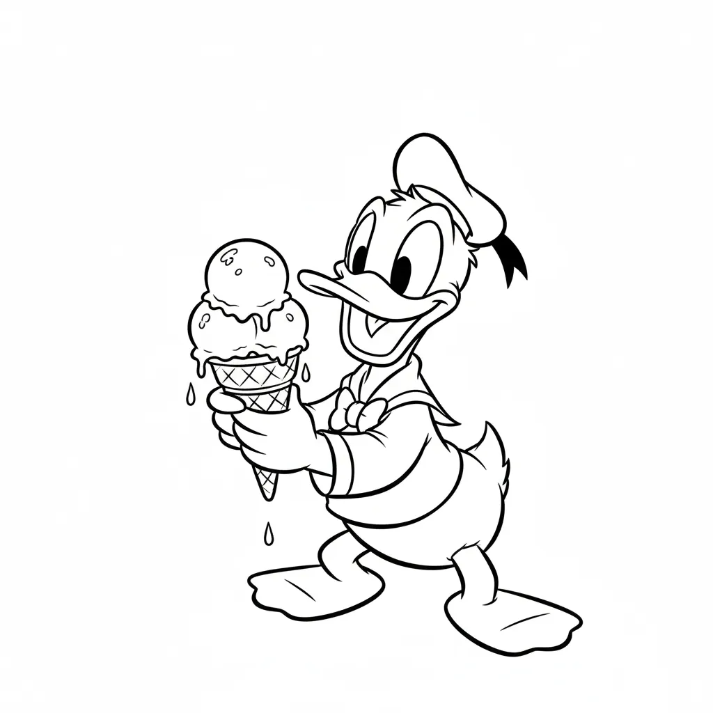 coloriage Dessert pour enfant à imprimer