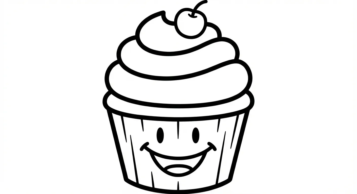 coloriage Dessert d'enfant a imprimer