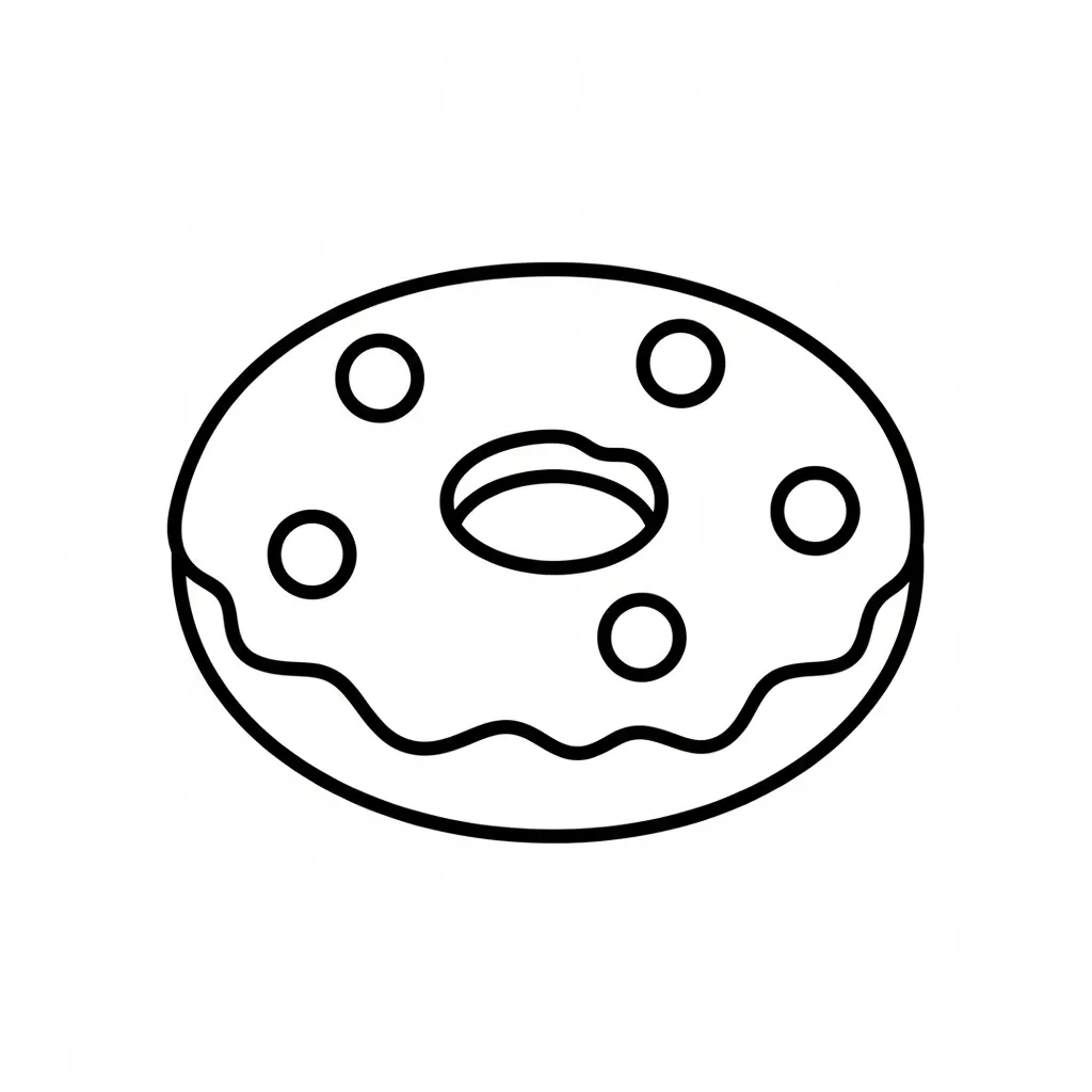 coloriage Dessert pour enfants à imprimer