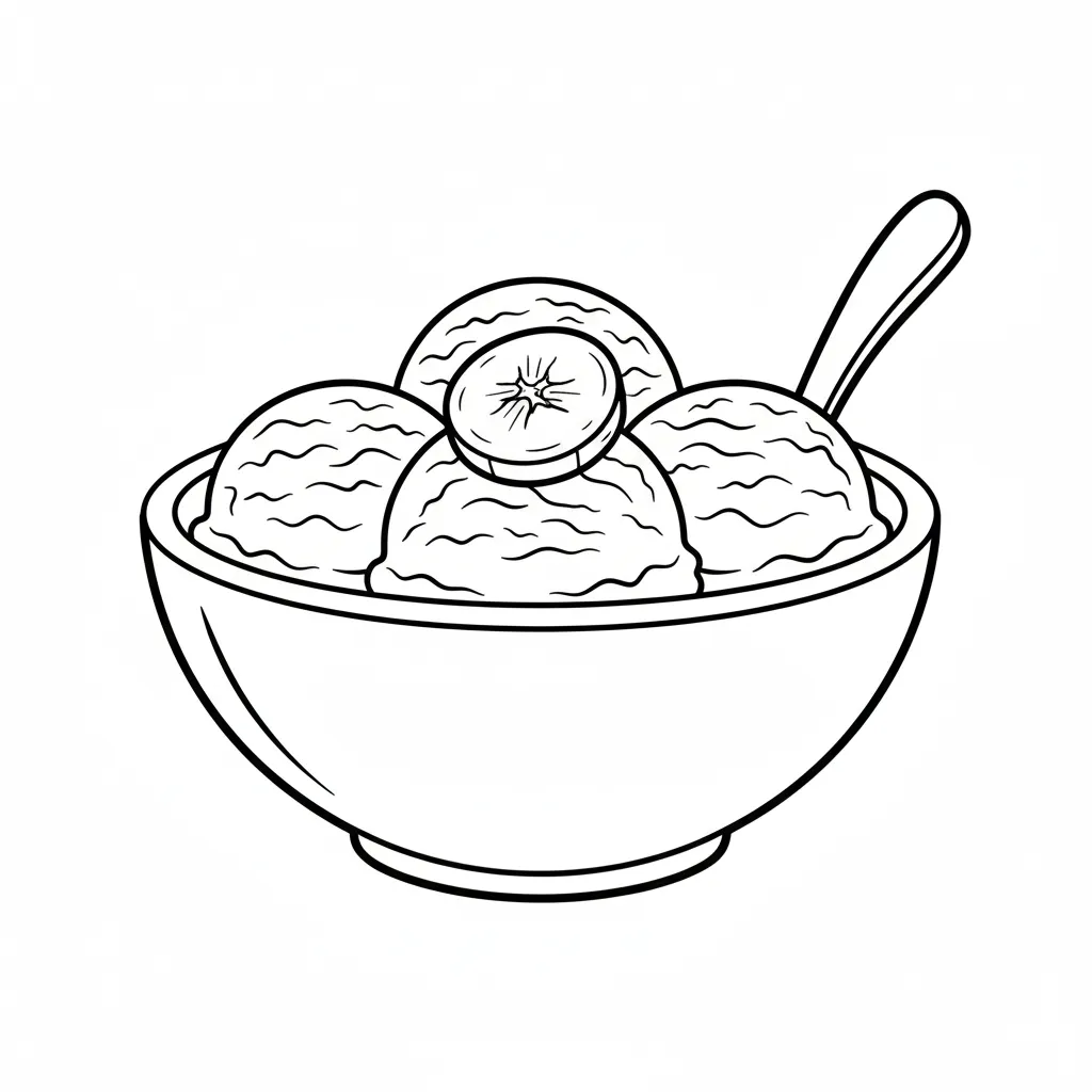 coloriage Dessert pour enfants