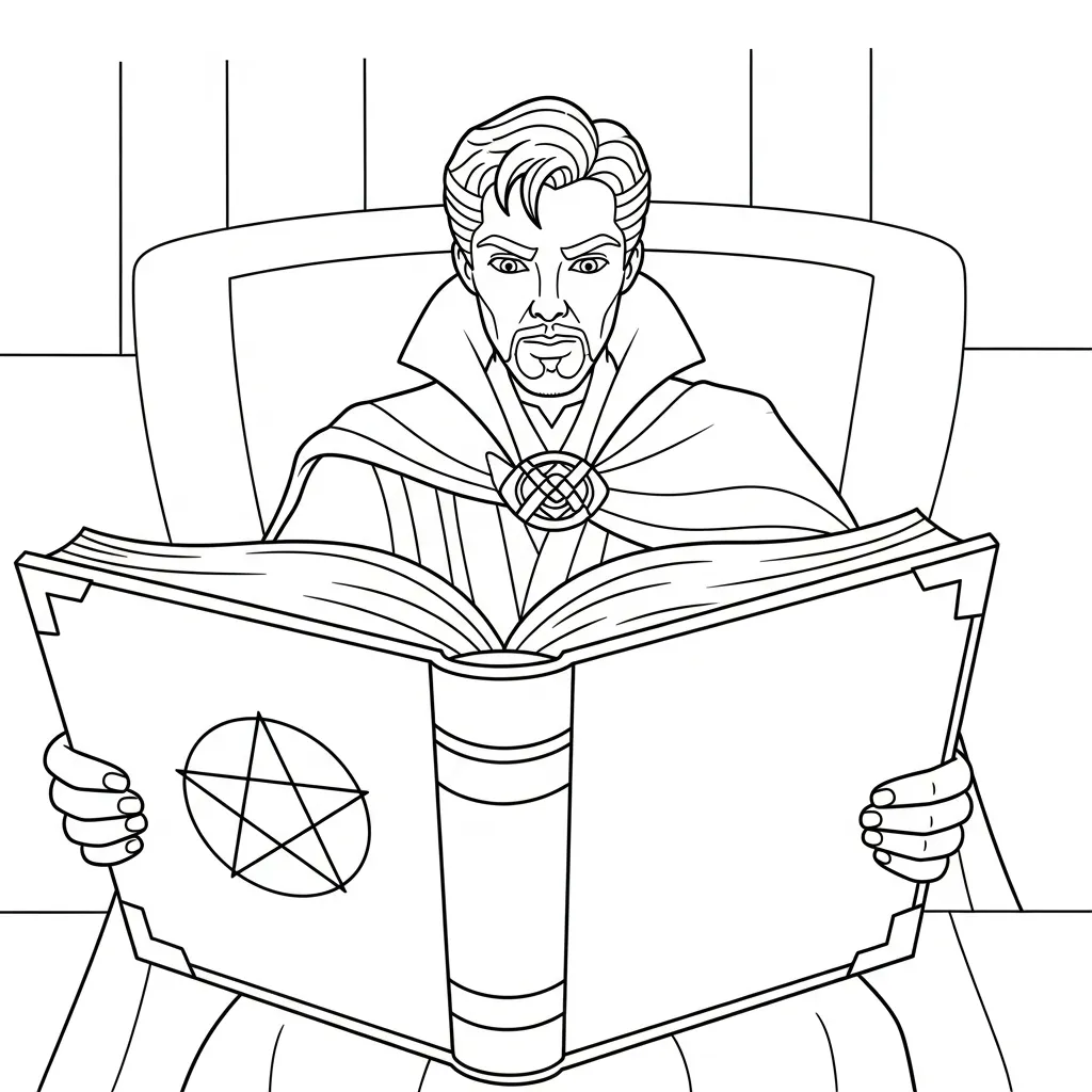 coloriage Doctor Strange pour enfant gratuit